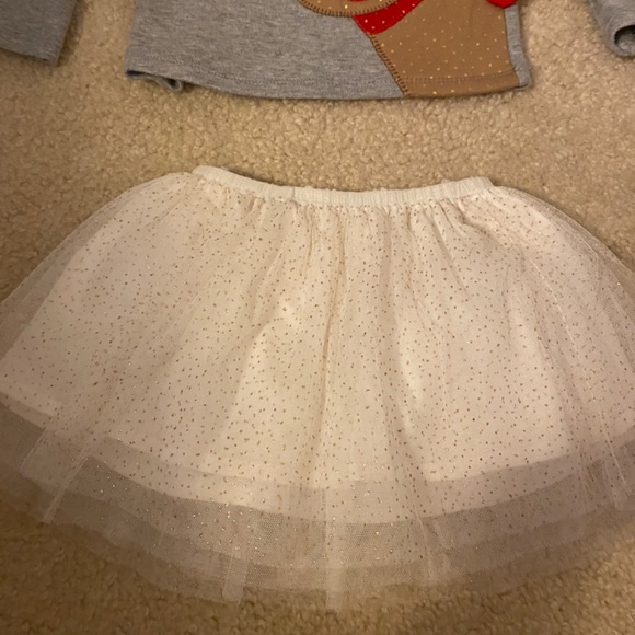 Mud pie reindeer skirt and top 24/2t - Picture 3 of 4
